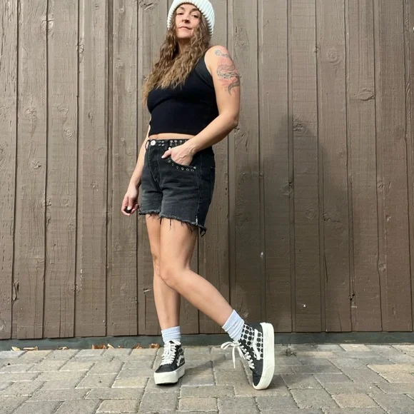 Vans Sk8 Hi Platform Sneakers Checkerboard Skate Shoes Women’s 6.5 - Picture 7 of 7